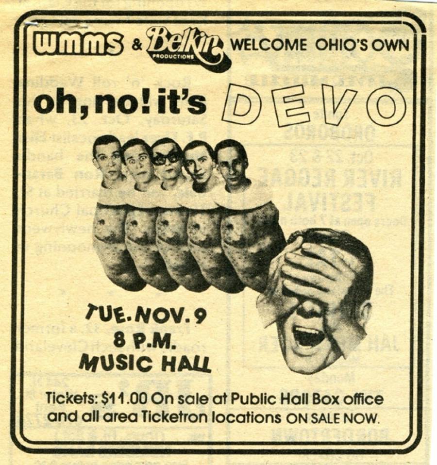 Advert for Nov. 9, 1982 Concert