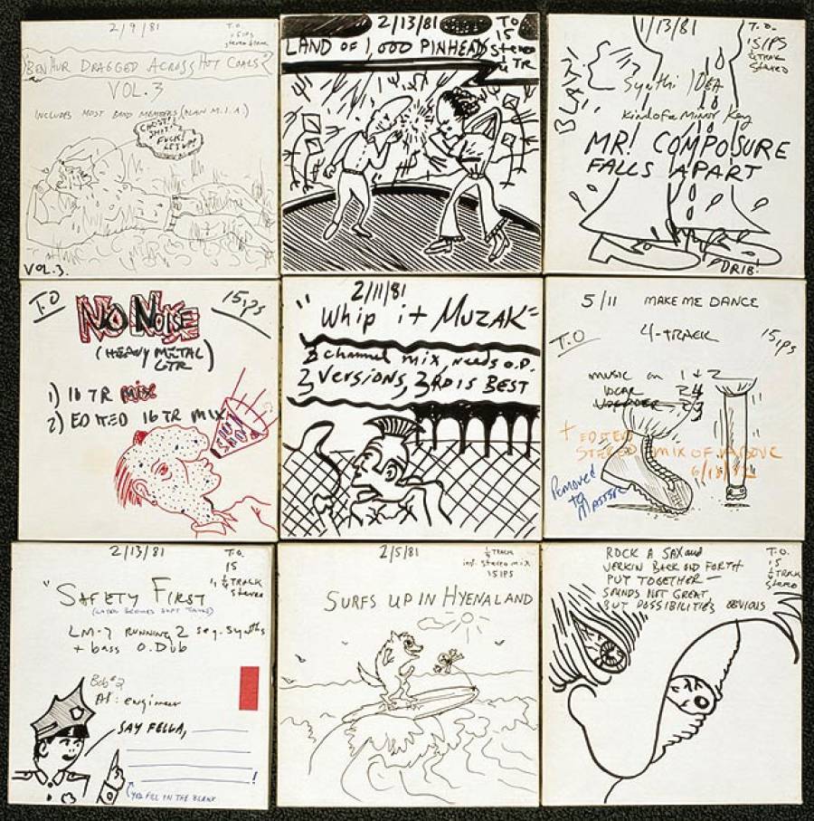 DEVO Tape Art: Selection of 9 circa 1981
